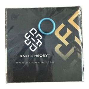 KnotTheory silicon ring vibrant electric blue 4mm size 5 comfort fit